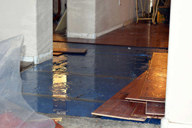 Professional Flood Damage Restoration technician working in Hampton, GA